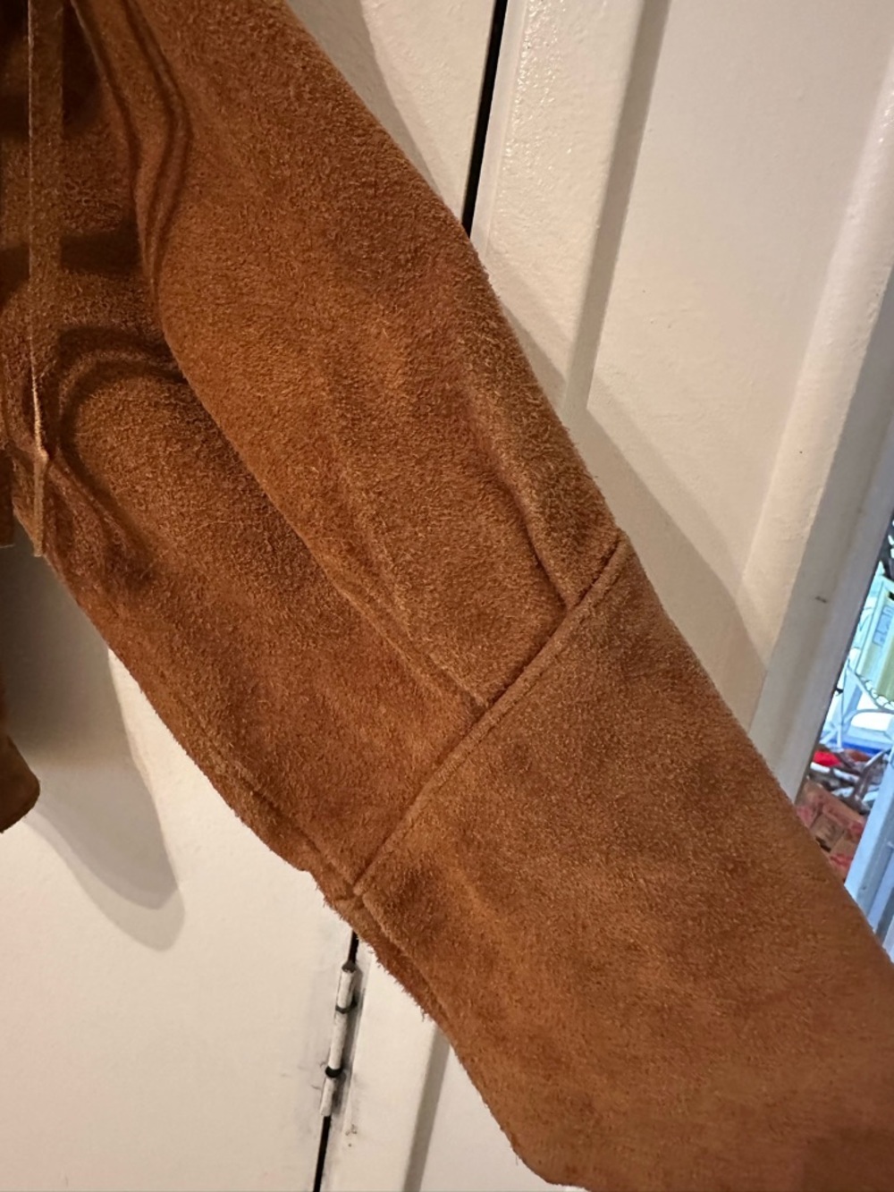 Vintage Suede Fringe heavy Jacket - Brown - Picture 7 of 9